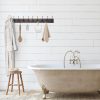 competitive pricing ibosins wall mounted coat rack with 10 decorative hooks, 34'' long, old wood color coat hanger, rustic coat hooks rail for entryway living room coat scarf bag towel hat one-stop wholesale