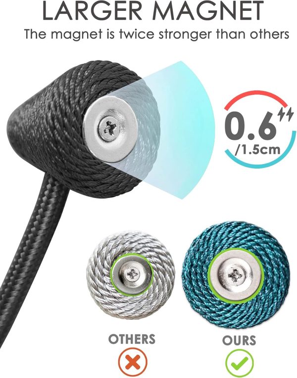 bulk purchase magnetic curtain tiebacks with upgrade larger magnet, 2 pack 16 inch drapery holdbacks for indoor & outdoor curtain - dark coffee factory discount