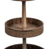 wholesale direct decorative wood & tin 3 tier tray bulk purchase at factory prices