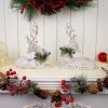 dropship from factory benzoyl christmas reindeer decoration sitting reindeer figurine deer table top figurine statue reindeer ornaments for home office tabletop christmas decoration supplies, 7.7 x 7.1 inch mass production supply