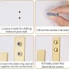 bulk purchase 2 pack modern curtain holdbacks curtain tiebacks wall mount solid aluminum u shaped curtain wall hooks curtain pull backs curtain holders curtain tie backs for curtain (2, gold) factory discount