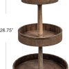 wholesale direct decorative wood & tin 3 tier tray bulk purchase at factory prices