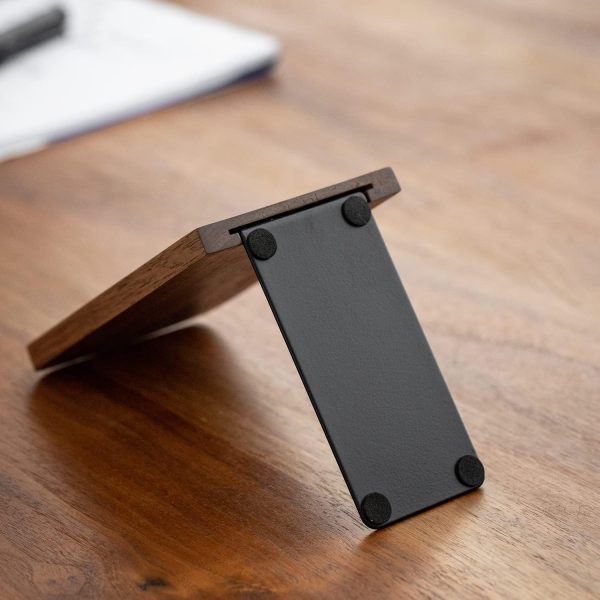 supplier direct muso wood book ends for shelves, non-slip bookends, heavy duty wooden bookend support for books and movies (walnut 1 pair) wholesale prices