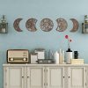 bulk purchase jetec 5 pieces moon phase wall hanging decor wooden moon wall art nordic moon phases wall art moon decor for room bar ornament (brown) trade price