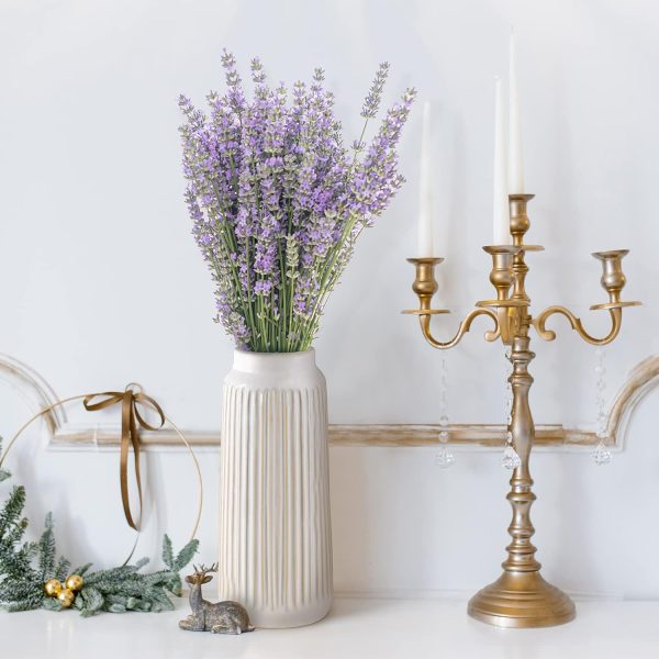 oem/odm services christmas vase decor, 9 inch white ceramic vase, flower vase modern, boho vases for pampas grass home decor, decorative white vases for flowers mantel, living room, off-white affordable bulk deals