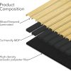 bulk purchase wood panels for wall - oak acoustic wall panels - 4pk wall wood panels - 94.49” x 12 - soundproof wood wall panels for decor - acoustic slat wood wall panels for interior decoration of walls (oak) trade price