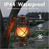 custom wholesale 2 pack vintage lantern flickering flame rechargeable led retro camping lights 4 modes remote control battery powered outdoor lamp hanging lanterns oem/odm services