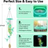 producer to buyer wind chimes,hummingbird solar wind chimes for outside,green gradation aluminum tubes deep tone memorial wind bell for garden/patio mobiles decorative gifts for mom, wife, grandma neighbors(37" long) discounted pricing