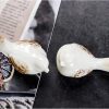 dropship from factory small birds statues white ceramic home decor modern style decorative ornaments animal figurines for living room bedroom home office cabinets (2pcs white) mass production supply