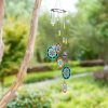 producer to buyer flower wind chimes outdoors with colorful glass beads deep tone memorial sympathy window garden hanging windchimes for outside discounted pricing