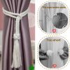 bulk purchase 6pcs curtain ties for drapes - beige curtain ties decorative rope - tassels for curtains drape tiebacks for gazebo, farmhouse outdoor curtain tiebacks factory discount
