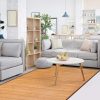 manufacturer direct happygrill bamboo area rug, 5' x 8' floor carpet, floor mat with anti-slip backing, easy care,indoor roll-up runner rug for bedroom, living room, entryway trade price