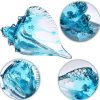 dropship from factory blown glass conch statues, modern glass art, conch decorative statues, sea shell statues for dining tables, entryways, coffee tables, living rooms, kitchens, shelf fillers mass production supply