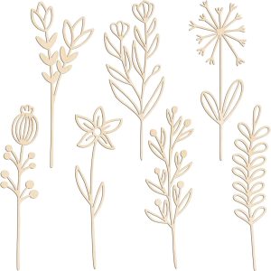 bulk purchase wooden flowers wildflower wall decor 7 pcs colorable wood flowers cutout signs boho nursery decor for girl baby bedroom living room home decoration bohemian wall hanging art for diy crafts (c) trade price