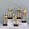 dropship from factory 3 pcs thinker small statue, golden black abstract art sculpture modern home decora shelf decor knick knacks desktop decor christmas tv stand decor new year gift (3 pcs gold) mass production supply
