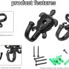 competitive pricing 5 pack coat hooks wall hooks, octopus decorative wall mounted hooks rustic metal hanger for towel, key holder, hanging coats, scarves, bags, purses, backpacks home decor (octopus) one-stop wholesale