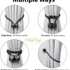 bulk purchase magnetic curtain tiebacks- upgrade 2022 with a thicker twist rope & strong magnet tieback window treatment holdbacks draperies holders decorative drape handmade tie back (black, 2) factory discount
