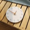 bulk purchase mooas flatwood wall clock,12" wood wall clock non-ticking sweep movement decorative wall clock battery operated wall clock for home living room kitchen bedroom office school (wood) trade price