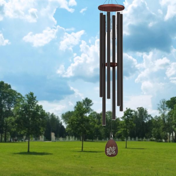 producer to buyer extra large wind chimes outside deep tone, 58" memorial wind chimes for loss of loved one,memorial sympathy gifts, church wind chime for outside garden,yard,patio and lawn discounted pricing