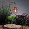 custom wholesale yakii 2 pack solar lantern hanging waterproof outdoor metal solar lamp with warm white light decorate for yard garden pathway patio porch decor (red) oem/odm services