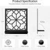 factory direct black metal wall decor, minimalist retro line wall art, metal wall candle holdert, farmhouse rustic bathroom wall art, aesthetics wall hanging for living room bedroom bathroom (2 pack, 11.8 x 13 in) volume discount