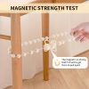 bulk purchase magnetic curtain tiebacks, 2 pack curtain holdbacks for draperies, wood bead curtain tiebacks, elegant curtain tie backs for bedroom decor, boho room decor, nursery decor, farmhouse decor factory discount