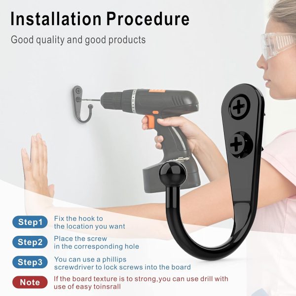 competitive pricing 15 pcs black wall mounted coat hooks, hanger hook with 30 pieces screws for towel, key, robe, scarf, bag, cap, coffee cup, mugs one-stop wholesale