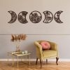 bulk purchase 5 pieces moon phase wall decor boho hanging moon phase nordic wood wall art for living room bedroom home wall decoration room apartment bar ornament (brown) trade price