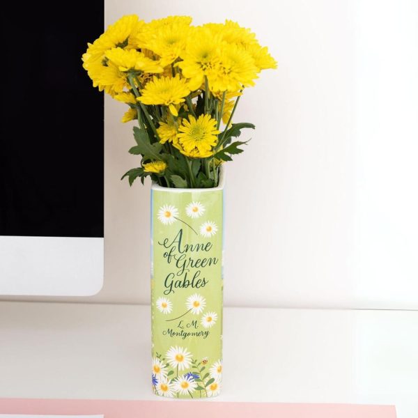 oem/odm services steel mill & co original large book-shaped decorative vase, ceramic vases for home decor, cute bookshelf decor, unique vase for book lovers, anne of green gables affordable bulk deals