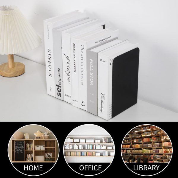 supplier direct 2pcsmetal book ends book ends decorative bookends book ends for shelves book holder (black) wholesale prices