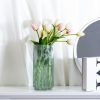 oem/odm services flower vase 7.6 inch green thickened glass vase for lego flowers,bookshelf,dinner table,office desktop,meeting room,bathroom,countertop,home christmas day decoration affordable bulk deals