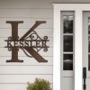 factory direct custom metal signs | metal name sign | metal wall art | split letter monogram wall decor | metal wall art last name sign | family name sign | personalized wedding gift | outdoor metal sign decor volume discount