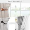 bulk purchase hion curtain holdbacks black 2pcs, curtain tiebacks wall mounted curtain hooks holders for drapes factory discount