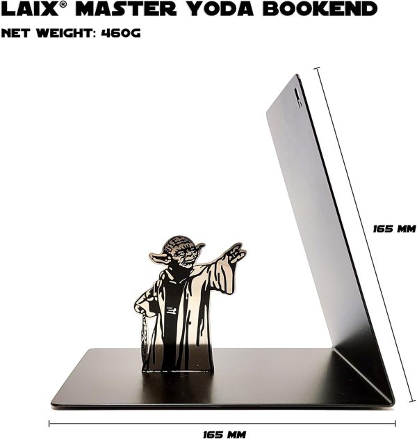supplier direct master yoda force metal bookend, double-sided printing yoda pattern, creative gift for star war lovers wholesale prices