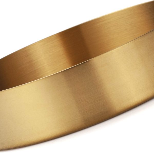 wholesale direct round gold tray stainless steel jewelry, make up, candle plate decorative tray (5.5 inches) bulk purchase at factory prices