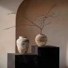 oem/odm services ceramic farmhouse vase rustic decor,pottery decorative flower vases for home decor,boho vase for table, living room,bathroom,shelf,mantel decoration,5.5 inch affordable bulk deals