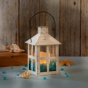 custom wholesale kate aspen 9 inch white vintage distressed rustic candle holder decorative lantern, wedding decoration, farmhouse decor, table centerpiece, home shelf decor oem/odm services