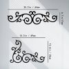 factory direct metal scroll wall decor rustic iron wall medallion small traditional scroll arts accent scroll pair for front porch above door hallway entryway living room volume discount