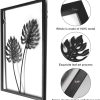factory direct phirown metal wall art, black wall decor with light strips 3 pcs modern room decor rustic farmhouse wall decor, home decor wall for living room bedroom (vertical) volume discount