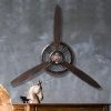 factory direct youki airplane propeller wall decor,aviation decor,pilot gifts,propeller wall sculptures,wall art for kitchen bedroom,living room,kitchen,bathroom, battery operated,metal.bronze volume discount