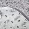 global sourcing junovo oval fluffy ultra soft area rugs for bedroom plush shaggy carpet for kids room bedside nursery mats, 2.6 x 5.3ft, grey oem/odm services
