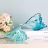 dropship from factory blown glass conch statues, modern glass art, conch decorative statues, sea shell statues for dining tables, entryways, coffee tables, living rooms, kitchens, shelf fillers mass production supply