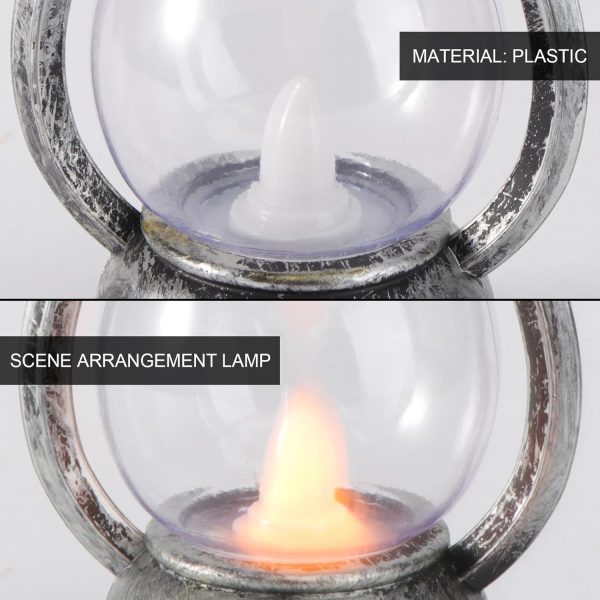 custom wholesale hanging hurricane lantern, 4inch led vintage lantern metal, water and impact-resistant lantern with carry handle for antique designer light study room bedroom(random style) oem/odm services