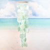 producer to buyer solange & frances wind chimes for outside – gifts for mom, ideal gifts for women who have everything, turquoise capiz shell windchimes, gardening gifts for grandma, indoor decor discounted pricing