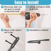 bulk purchase vrss wall mount curtain tiebacks drapery holdbacks curtain holdback hooks simple style (2pcs black) factory discount
