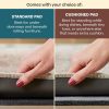 manufacturer direct ruggable kaden washable rug - perfect vintage area rug for living room bedroom kitchen - pet & child friendly - stain & water resistant - amber red 3'x5' (standard pad) trade price