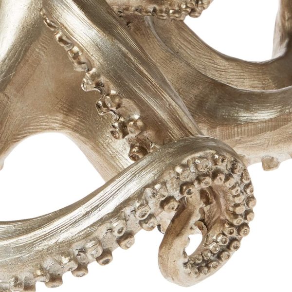 supplier direct creative co-op octopus shaped silver resin bookends (set of 2 pieces) wholesale prices