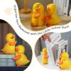 supplier direct charming hug ducks decorative bookends, resin book ends for shelves, cute book stoppers for home office desk decor, 8”, yellow wholesale prices