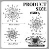 factory direct blulu 4 pcs metal wall art bling crystal home decor cast iron rhinestones sunburst wall decor wall art wall hanging diamond accents home decorative for bedroom living room entryway (black) volume discount