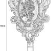 competitive pricing 2pcs wall hooks red copper rose pattern carved vintage drapery clothes key hook bathroom bedroom multi-function decorative hook with screws one-stop wholesale